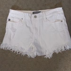 JUSTUSA white denim shorts